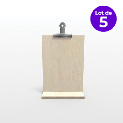 Chevalet Droit A5 V - Lot de 5