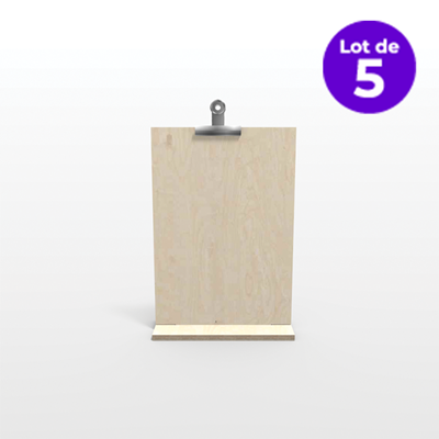 Chevalet Droit A4 V - Lot de 5